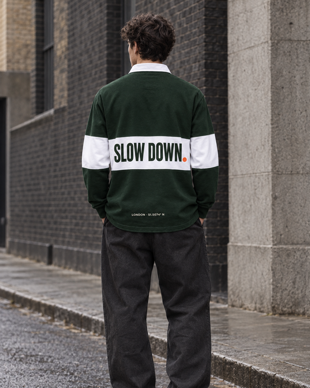 HALT. Pause Line Rugby Shirt