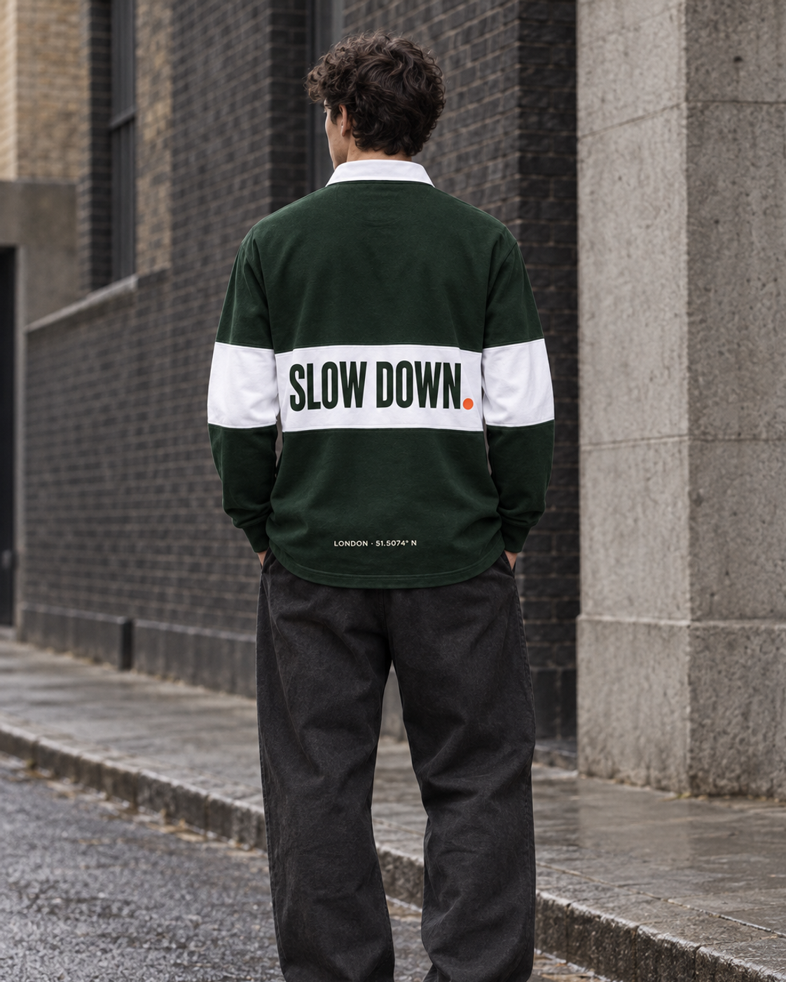 HALT. Pause Line Rugby Shirt
